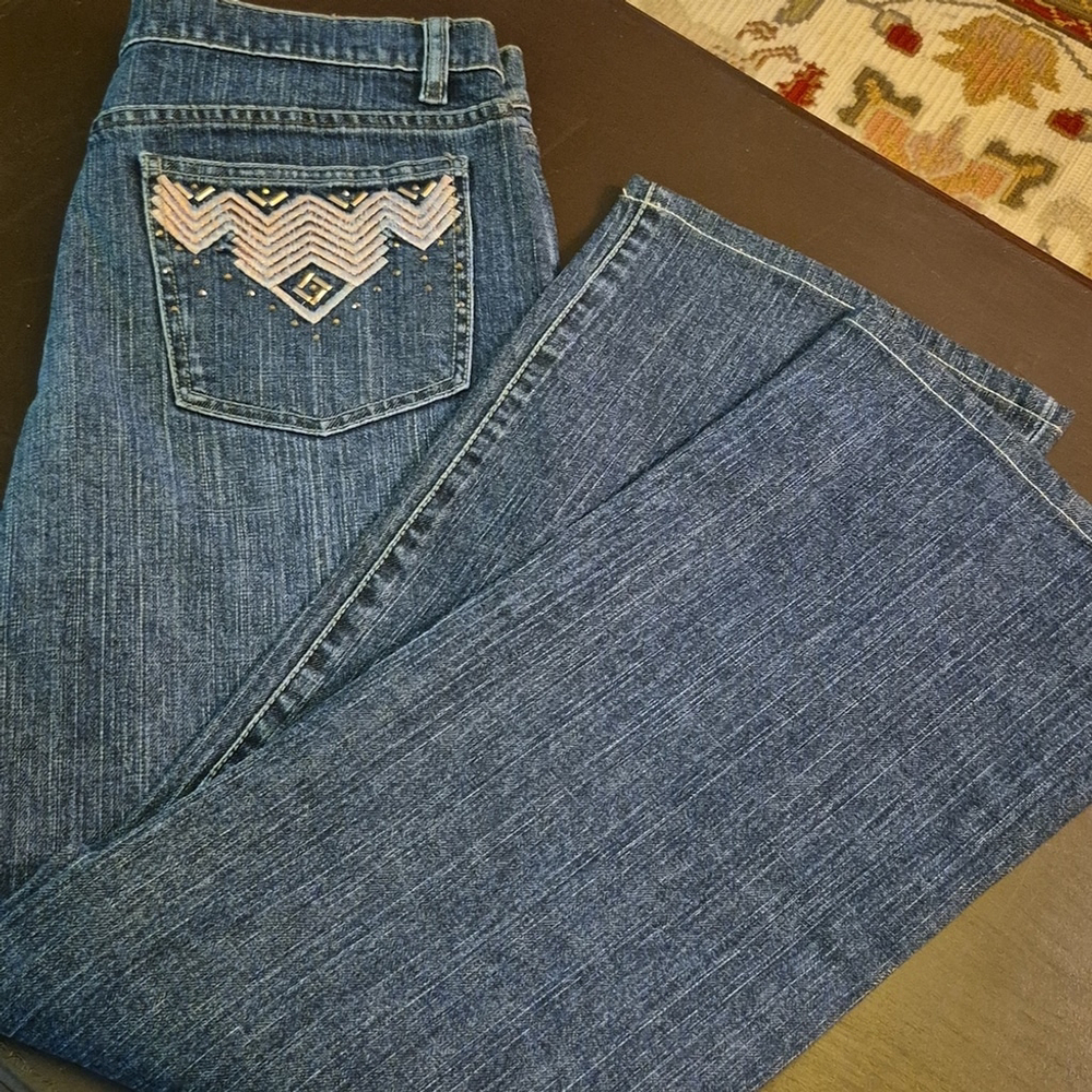 DKNY Womens Jeans Sz.32"x29" Rise 11". Exc.cond.(#1689) Straight Leg.